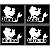Vinyl Decal - Name Mermade