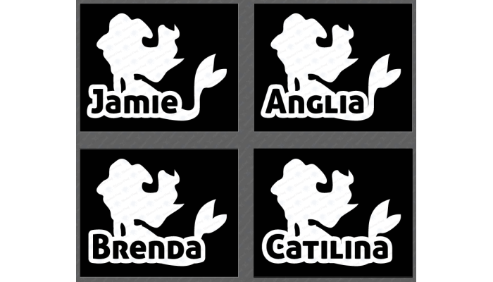Vinyl Decal - Name Mermade