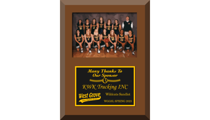 Plaque: 9x12 Photo Plaque 5x7 photo 4x6 engraved plate