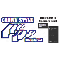 Pop Crown Illustrator Graphic Style
