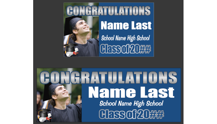 Graduation Banner - Congrats with photo