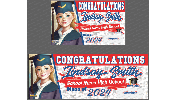Graduation Banner - Congrats with photo
