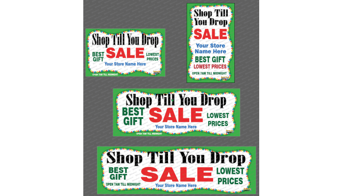 Shop Till You Drop Black Friday Banner 