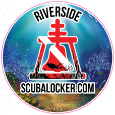 Riverside Scuba Locker 4" Round Sticker Color
