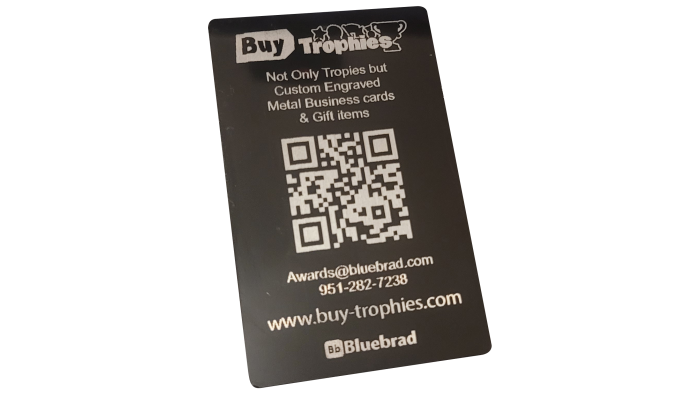 Custom Engraved Metal Business cards