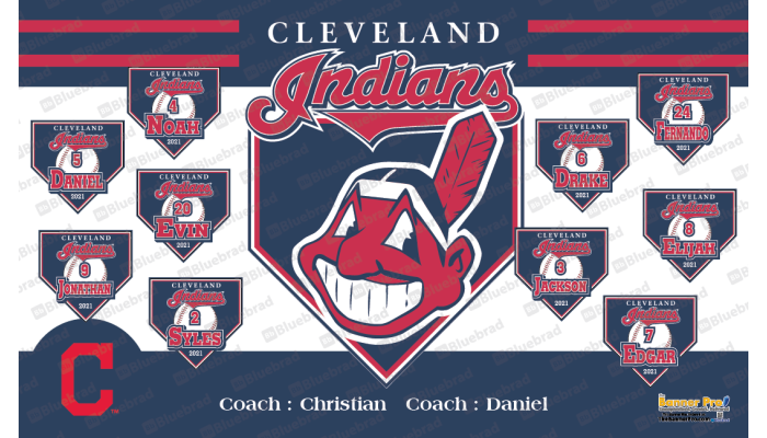 Cleveland Indians - Baseball - T-ball - Team Banner Design  