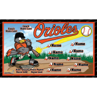 Orioles 2006190341 - Baseball - T-ball - Team Banner Design  