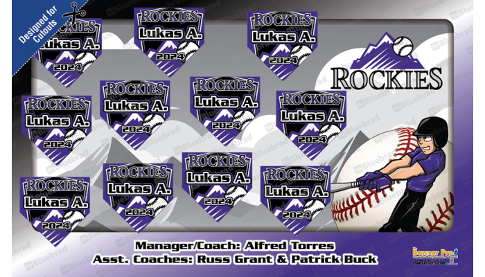 Rockies 3 Theme - Baseball Team Banner