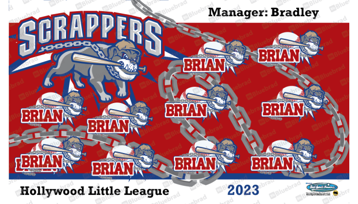 Scrappers - Baseball T-ball - Team Banner Design 