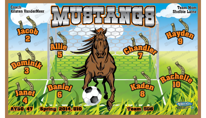 Mustangs - Soccer - Team Banner Design
