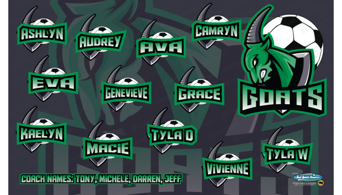 Goats - Soccer - Team Banner Design 