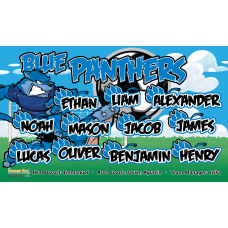 Blue Panthers 1 - Soccer - Team Banner Design 