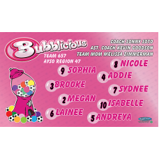 Bubblicius - Soccer - Team Banner Design 