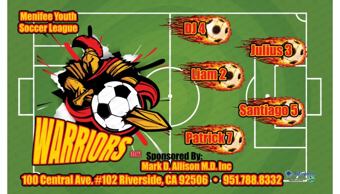 Warriors - Team Banner Design 
