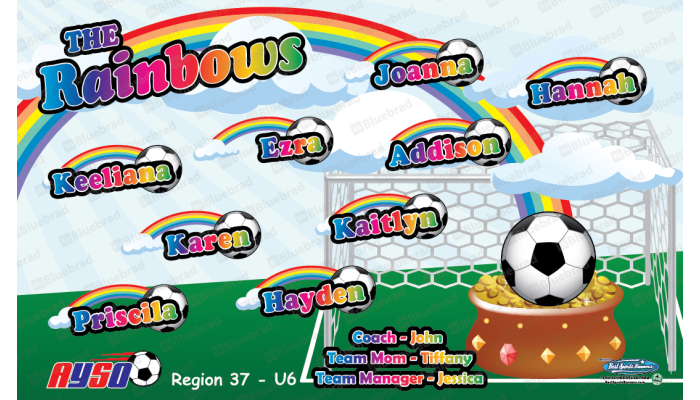 The Rainbows - Team Banner Design 