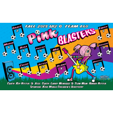 Pink blasters - Team Banner Design 
