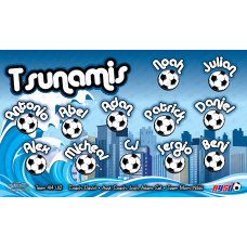 Tsunamis - Soccer - Team Banner Design 