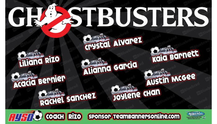 Gostbusters - Soccer - Team Banner Design 