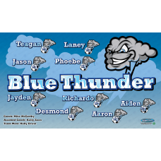 Blue Thunder - Soccer - Team Banner Design