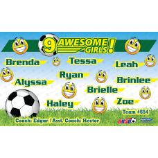 Awsome ! - Soccer - Team Banner Design 