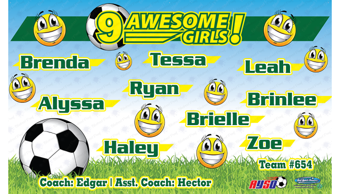 Awsome ! - Soccer - Team Banner Design 