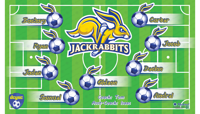 Jack Rabbits - Soccer - Team Banner Design 