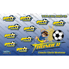 Thunder - Soccer - Team Banner Design