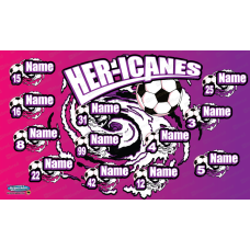 Her-icanes - Soccer - Team Banner Design 